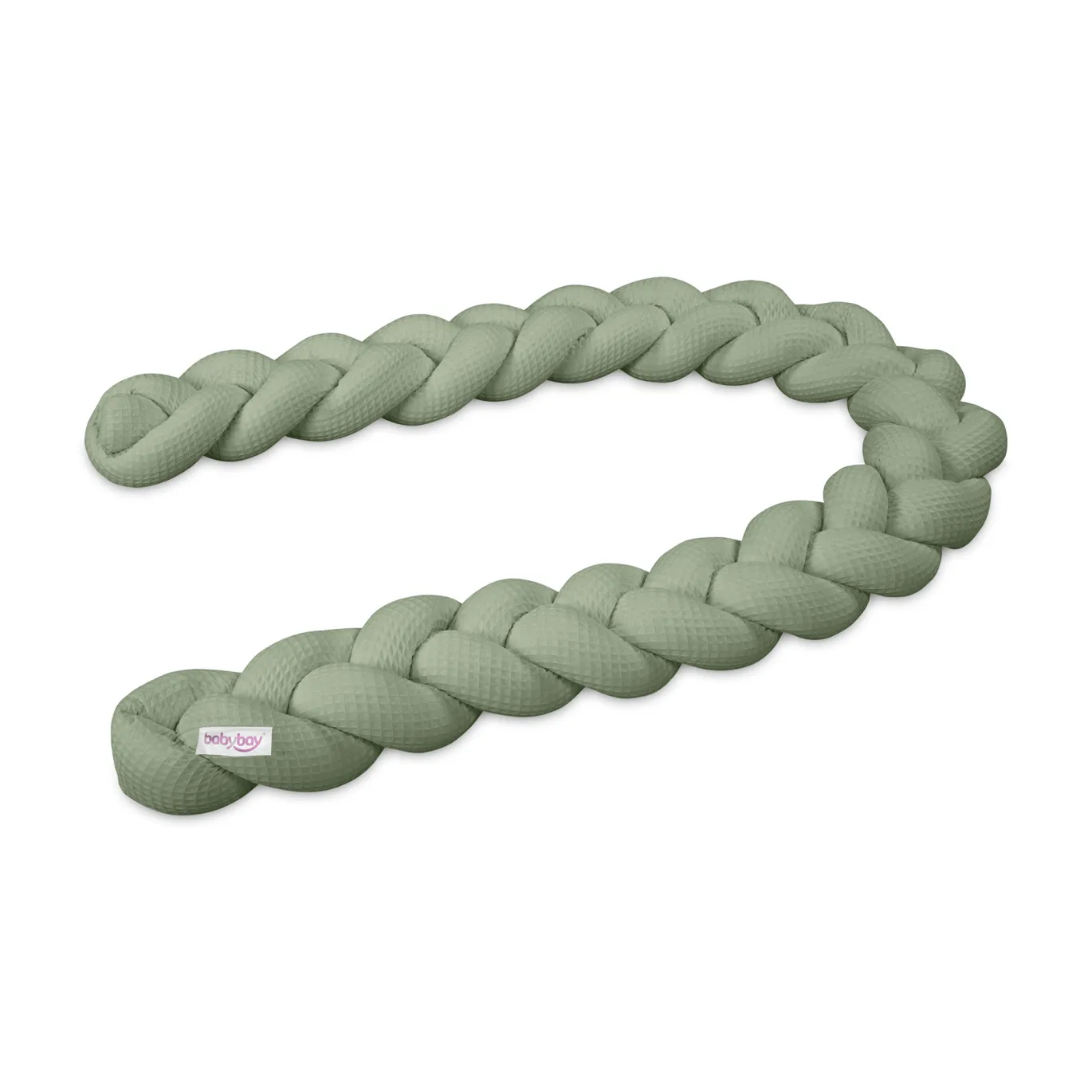 Bettschlange geflochten Jadegreen 180 cm