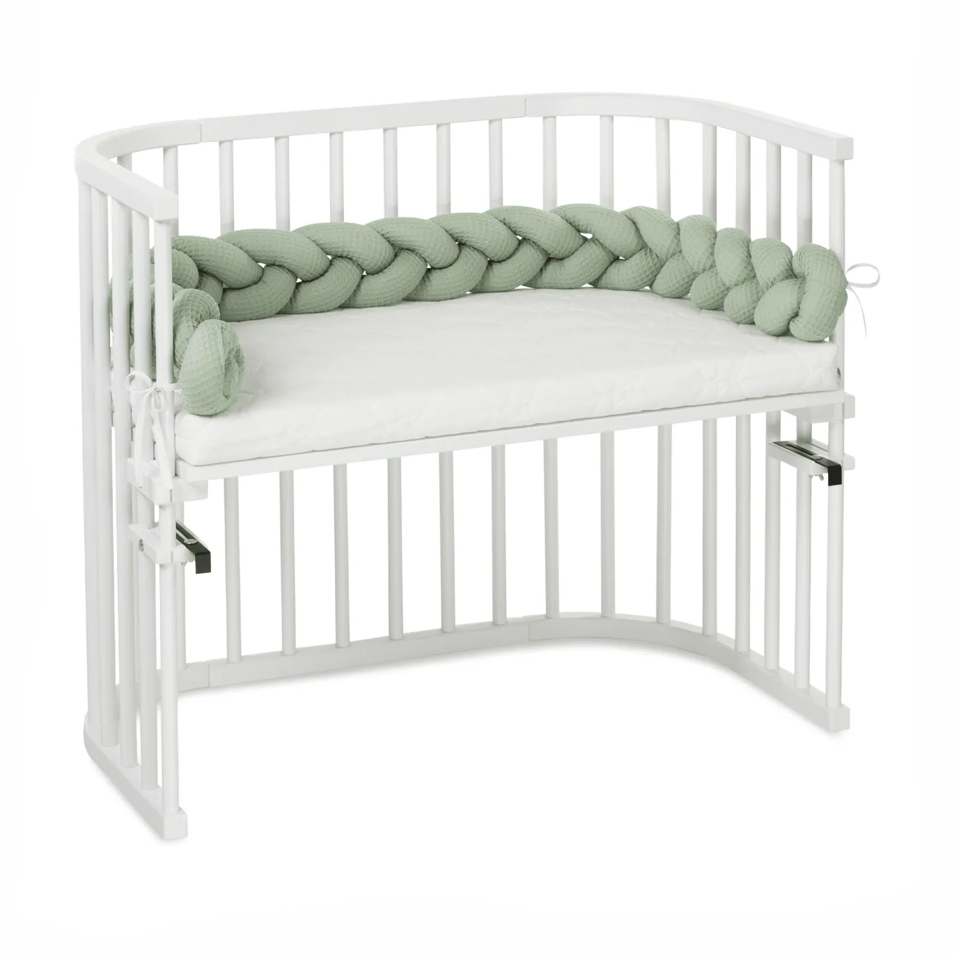 Bettschlange geflochten Jadegreen 180 cm