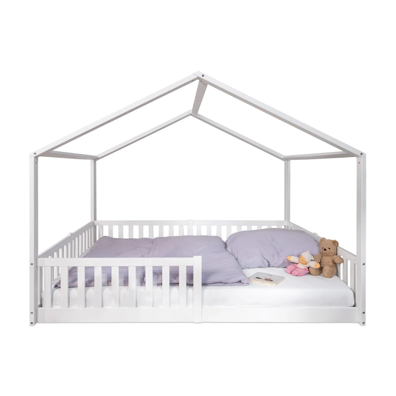 Bodenbett ENNO Weiß 140 x 200