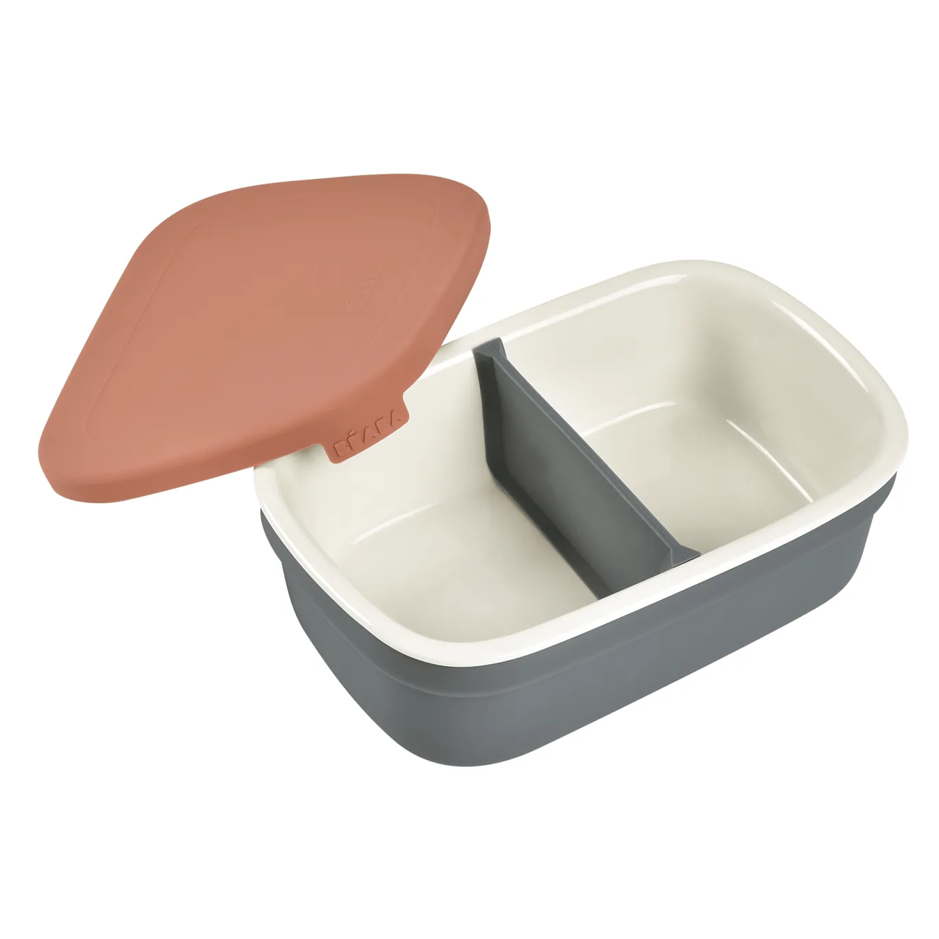Brotdose aus Keramik Mineral/ Terracotta