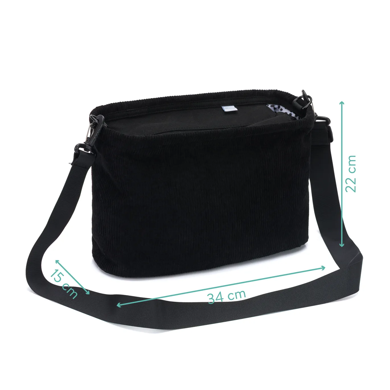 Buggy-Tasche Cordy Schwarz