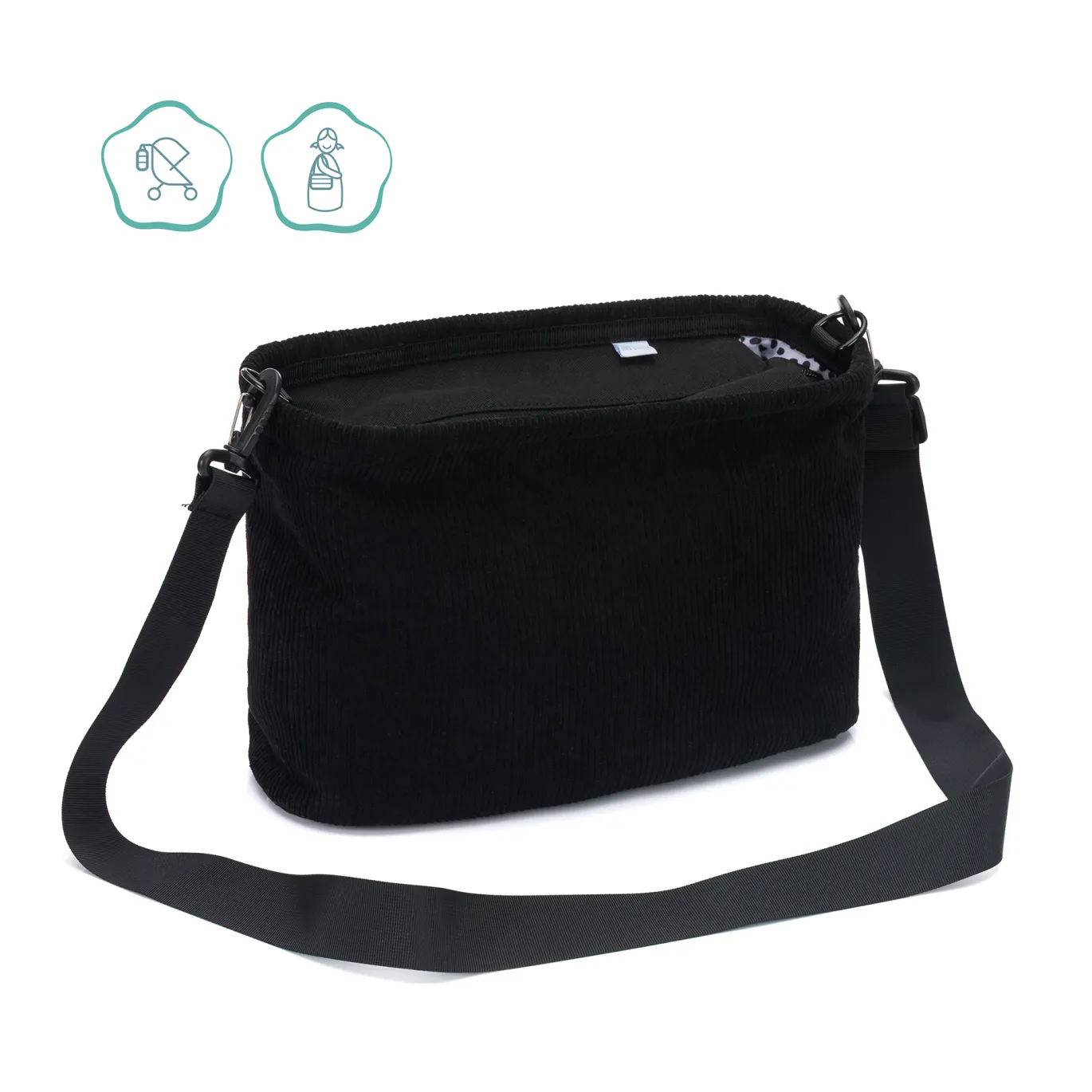 Buggy-Tasche Cordy Schwarz