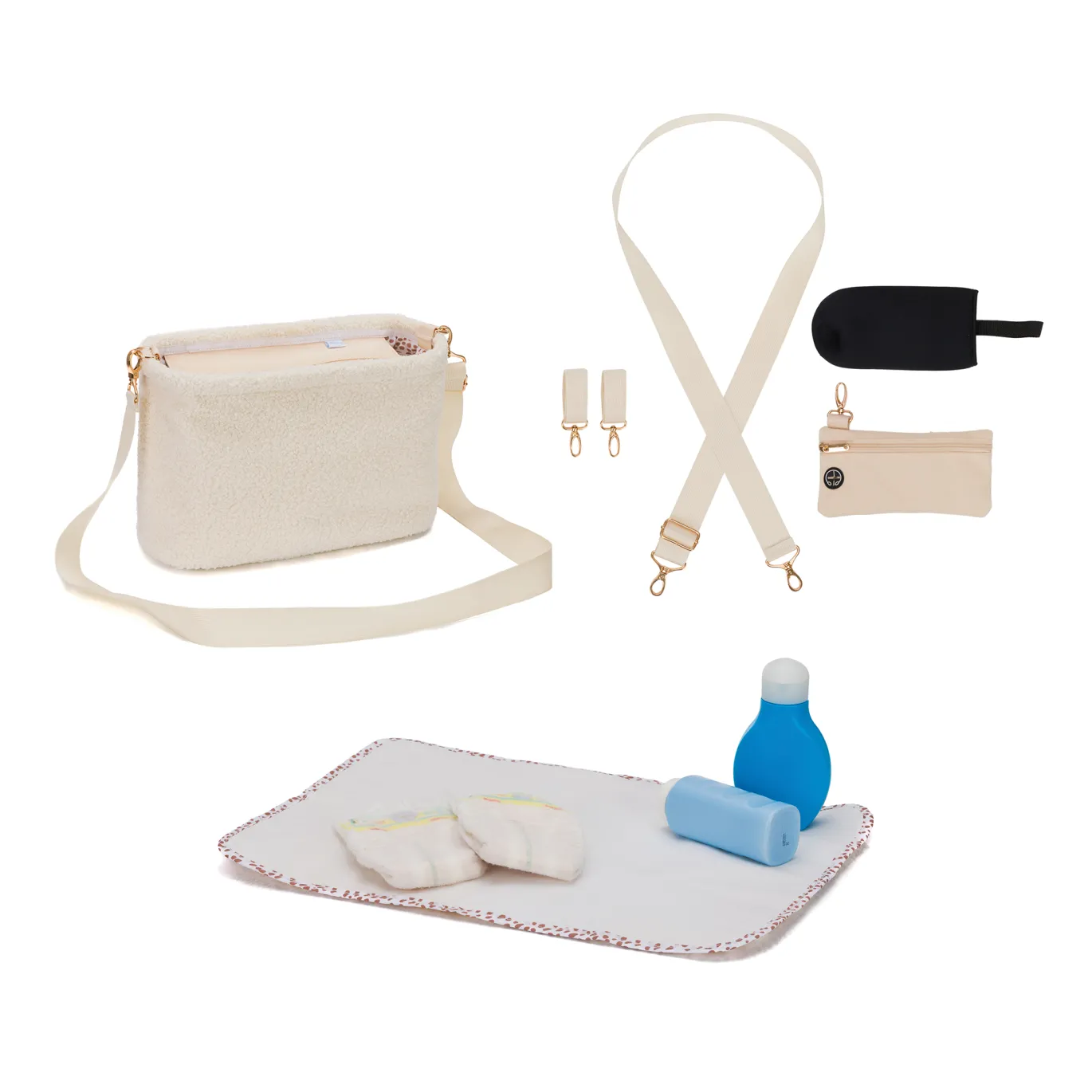 Buggy-Tasche Teddy Beige