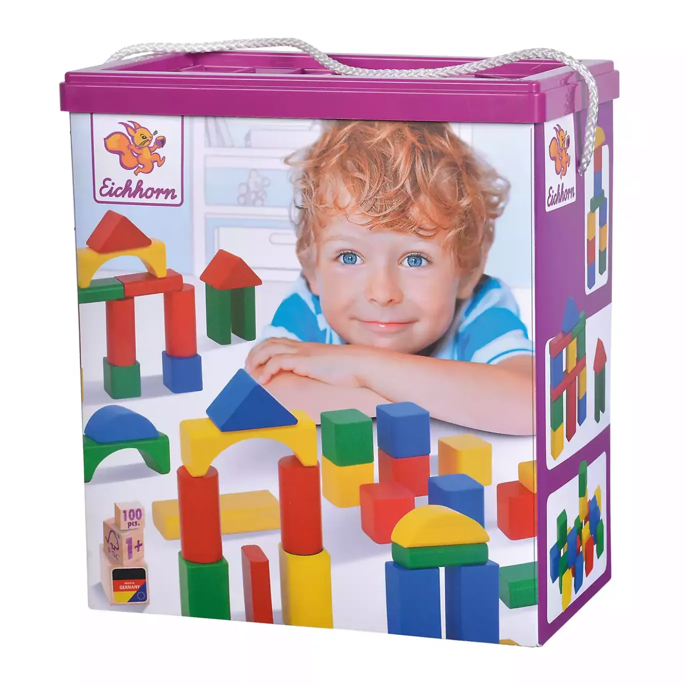 Bunte Holzbausteine