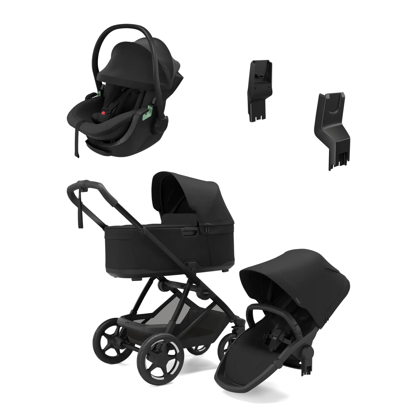 Charm Set mit Babyschale Maple Black