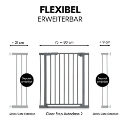 Clear Step Autoclose 2 Dark Grey 75-80 cm