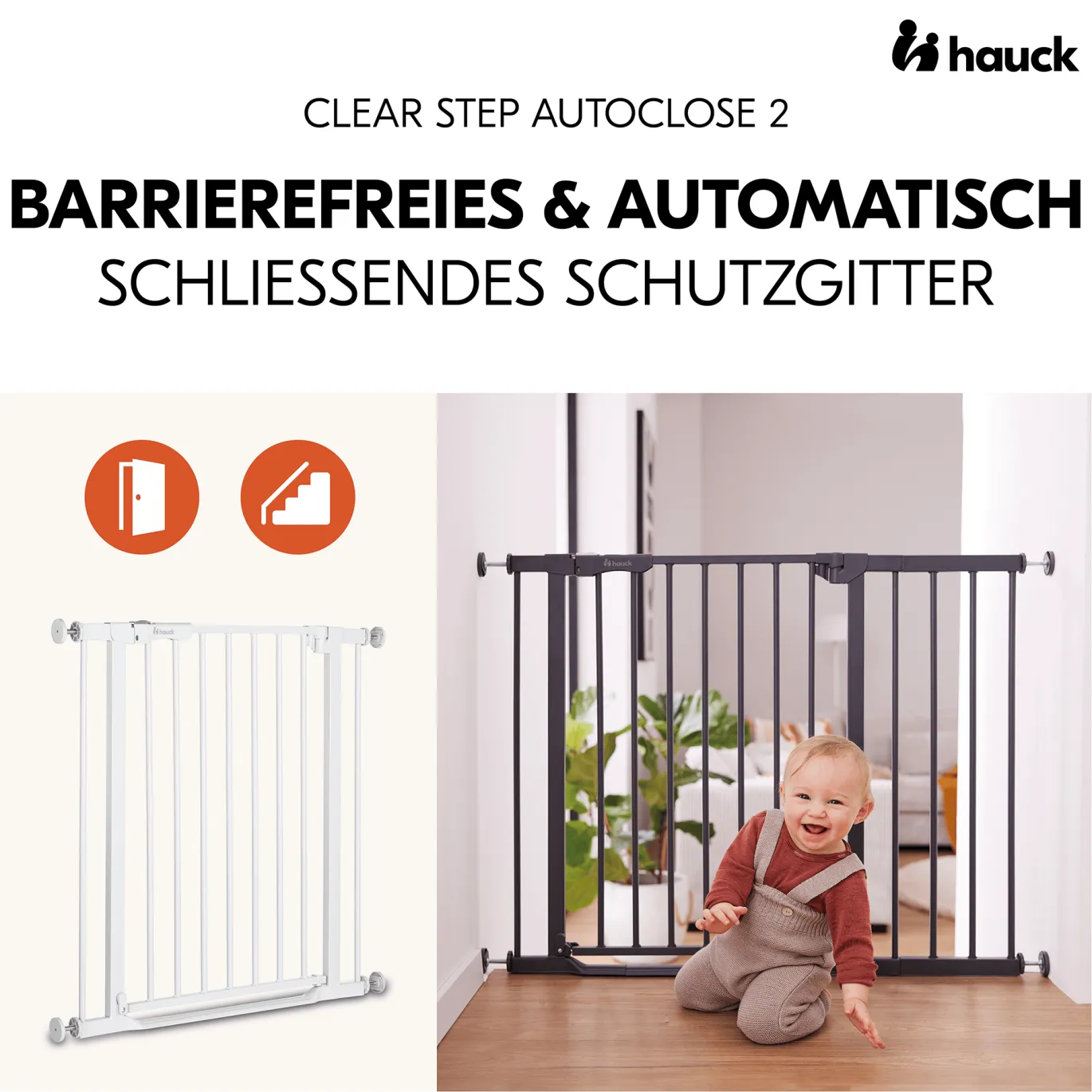 Clear Step Autoclose 2 White 75-80 cm