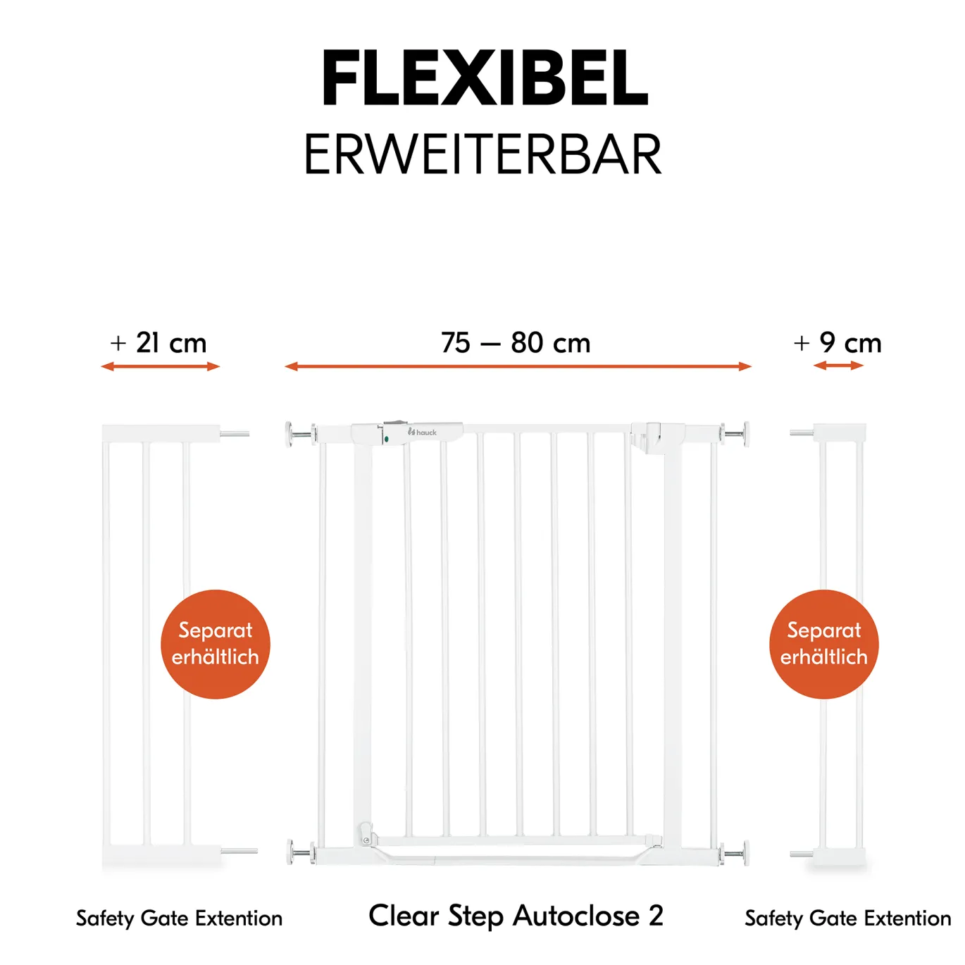 Clear Step Autoclose 2 White 75-80 cm