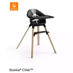 Clikk™ Hochstuhl Black Natural