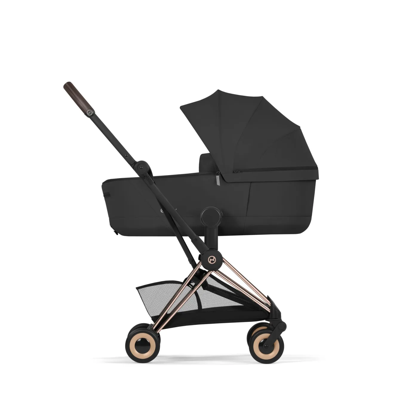 Coya Comfort Sepia Black / Rosegold Rahmen inkl. Babywanne