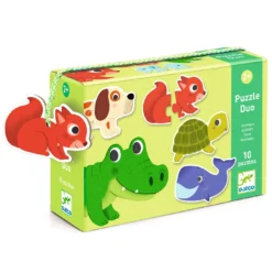 Djeco Lernspiele: Puzzle duo: Tiere