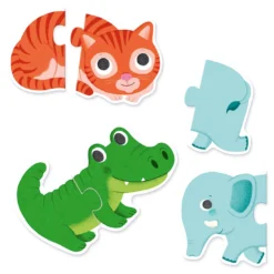 Djeco Lernspiele: Puzzle duo: Tiere
