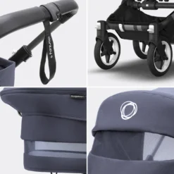 Donkey 5 Mono-Kinderwagen, erweiterbar, Stormy Blue
