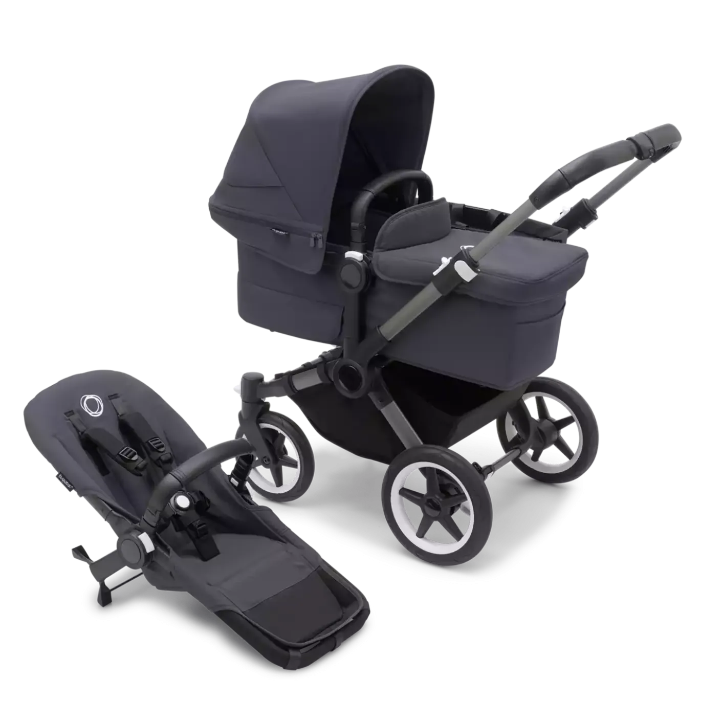 Donkey 5 Mono-Kinderwagen, erweiterbar, Stormy Blue