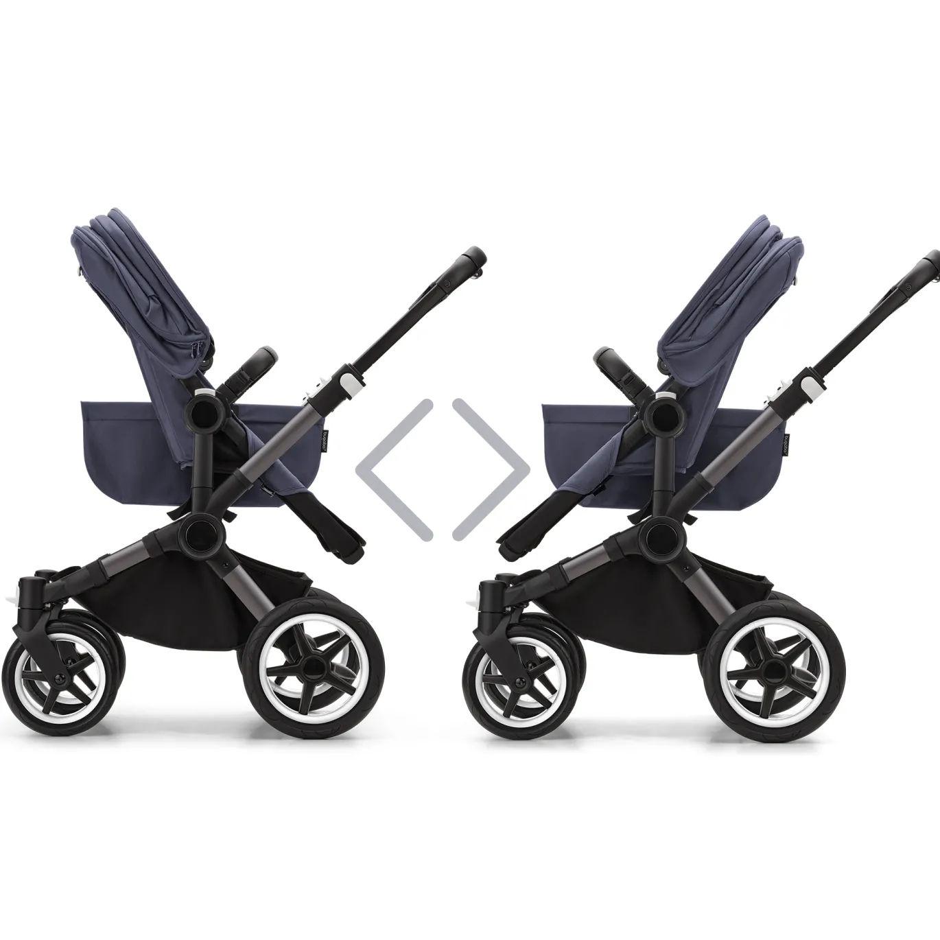 Donkey 5 Mono-Kinderwagen, erweiterbar, Stormy Blue