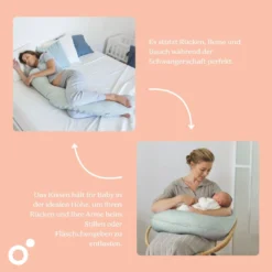 Doomoo Stillkissen BUDDY Cloudy Kaki 180cm