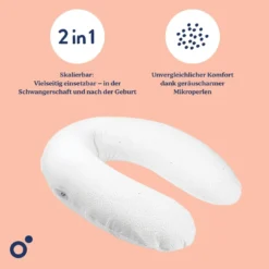 Doomoo Stillkissen BUDDY Silver Dots 180cm