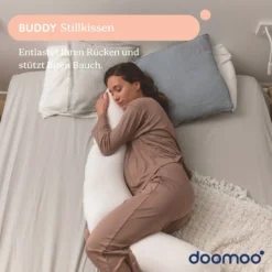 Doomoo Stillkissen BUDDY Silver Dots 180cm