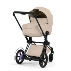 e-Priam Comfort Cozy Beige mit Rahmen in Matt Black 26