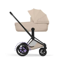 e-Priam Comfort Cozy Beige mit Rahmen in Matt Black 26