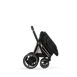 e-Priam Comfort Sepia Black mit Rahmen in Rosegold 26