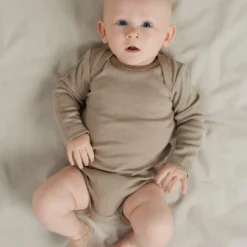 3er-Pack Langarmbody Bear Beige