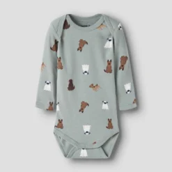 3er-Pack Langarmbodys Hunde