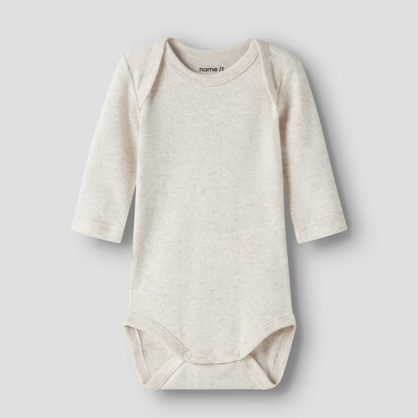 3er-Pack Langarmbody Animal Beige