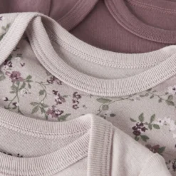 3er-Pack Langarmbody Violet Flower