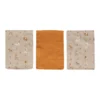 3er Pack Muslin Waschhandschuh Steppe