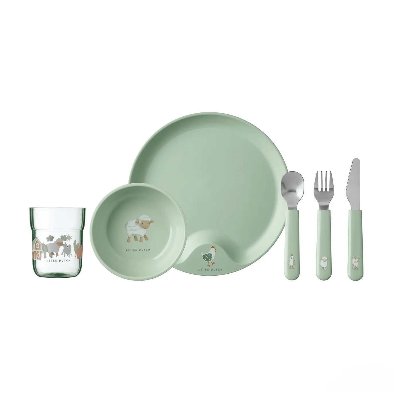 6er-Set Kindergeschirr Mio Little Farm