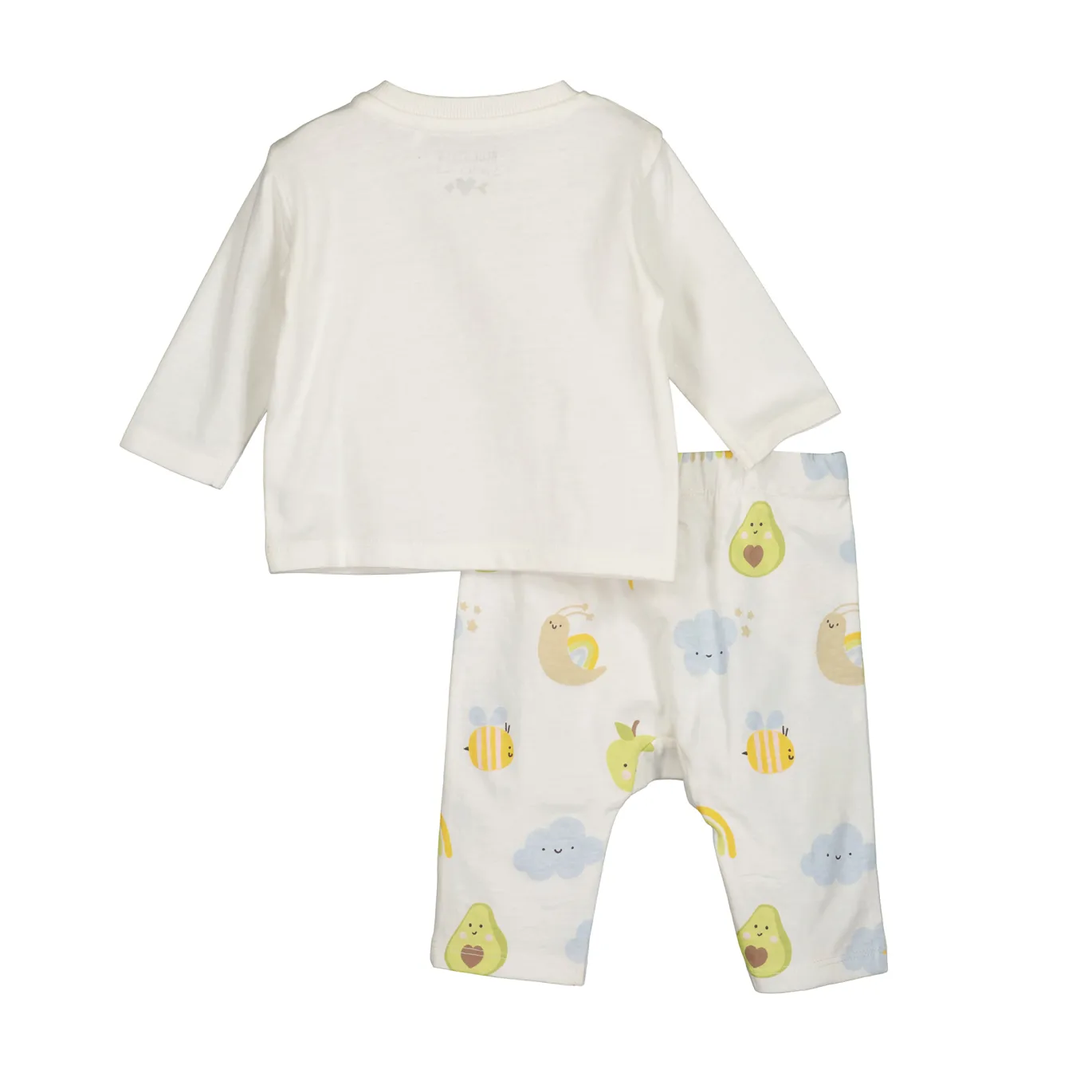 2er-Set Langarmshirt und Hose Clouds
