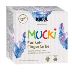 4er Set Funkel-Fingerfarben