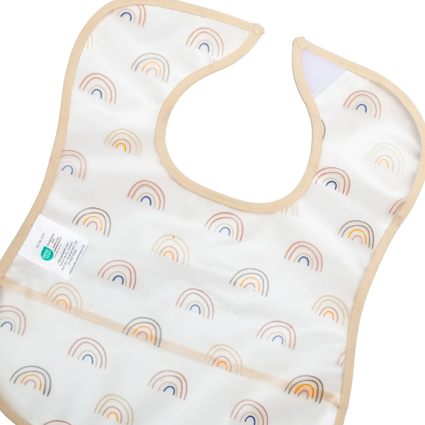 2er-Set Klettlätzchen Regenbogen