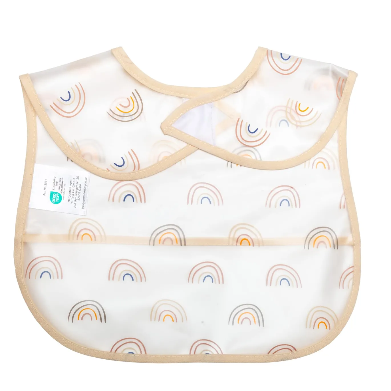 2er-Set Klettlätzchen Regenbogen