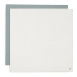 2er Set Mulltücher Seagreen/Ivory 115 x 115 cm