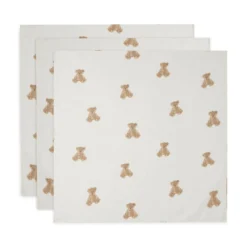 3er-Set Mulltücher Teddy Bear 70 x 70 cm