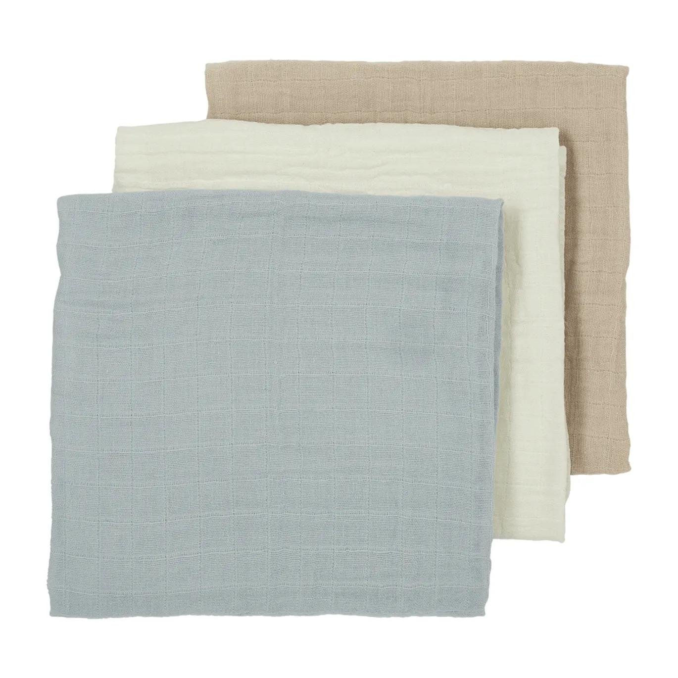 3er-Set Musselin Mullwindeln 70 x 70 cm