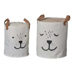 2er-Set Premium-Rundkörbe Hund