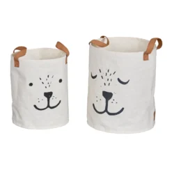 2er-Set Premium-Rundkörbe Hund