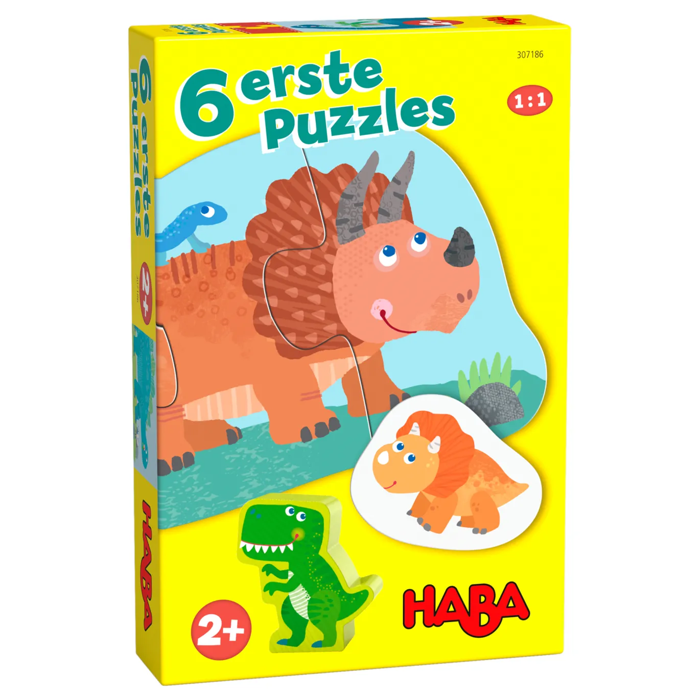 6 erste Puzzles Dinos