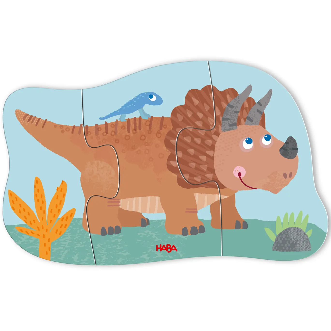 6 erste Puzzles Dinos