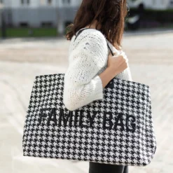 Family Bag Tragetasche Hahnentritt