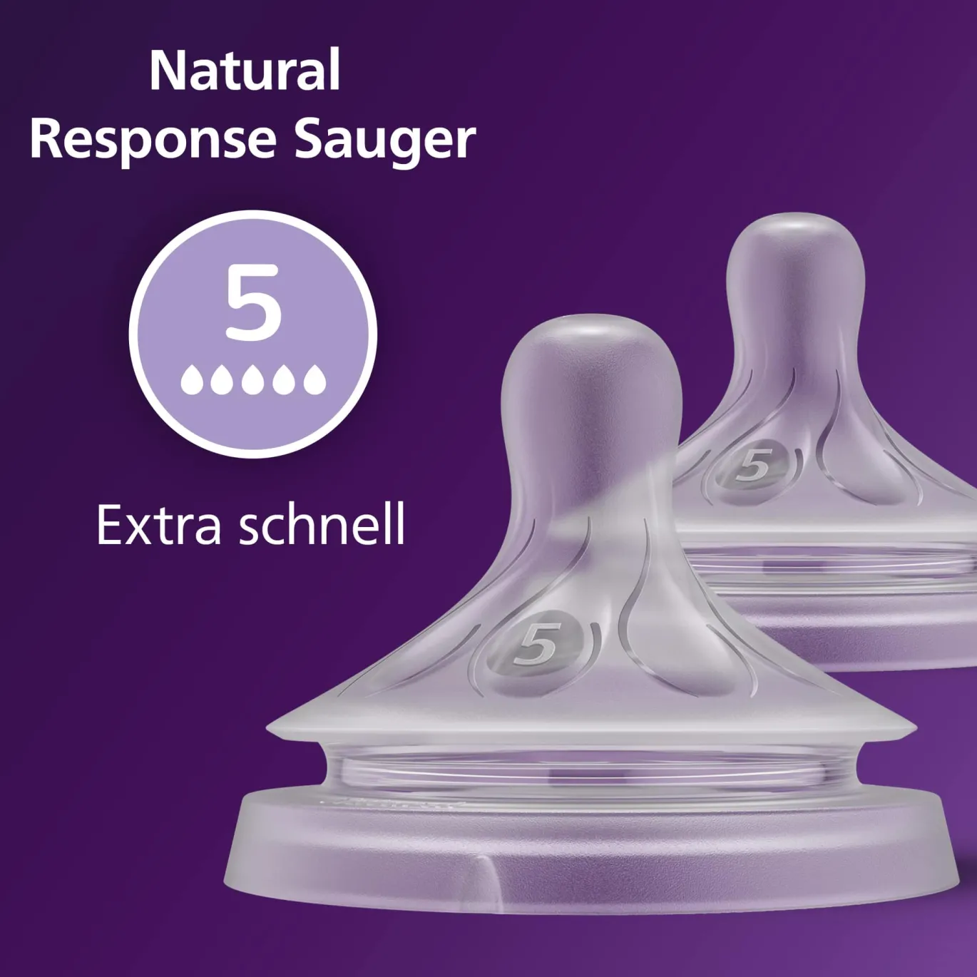 Flaschensauger Natural Response Gr. 5 ab 6 Monate SCY965/02