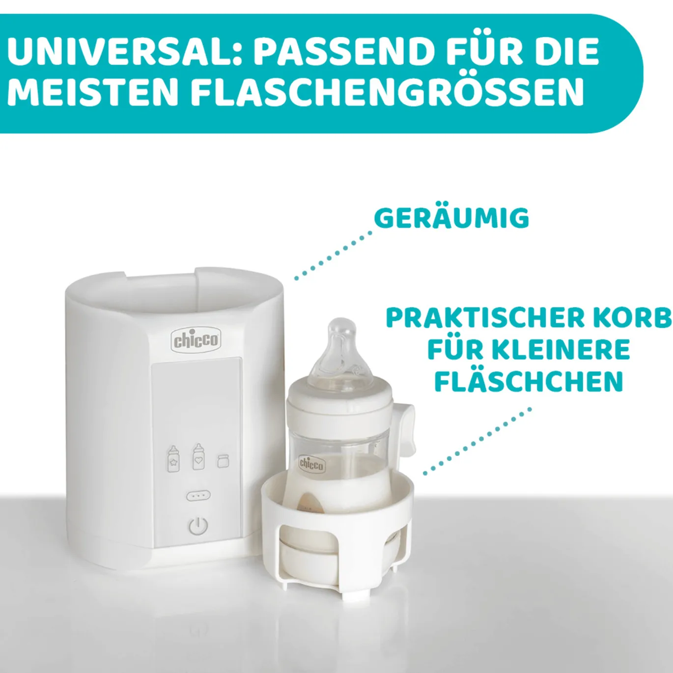Flaschenwärmer mit Autoadapter