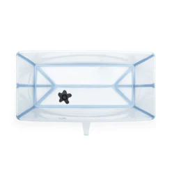 Flexi Bath® Transparent Ocean Blue mit hitzeempfindlichem Stöpsel