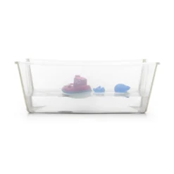 Flexi Bath® XL Transparent Sandy Beige mit hitzeempfindlichem Stöpsel