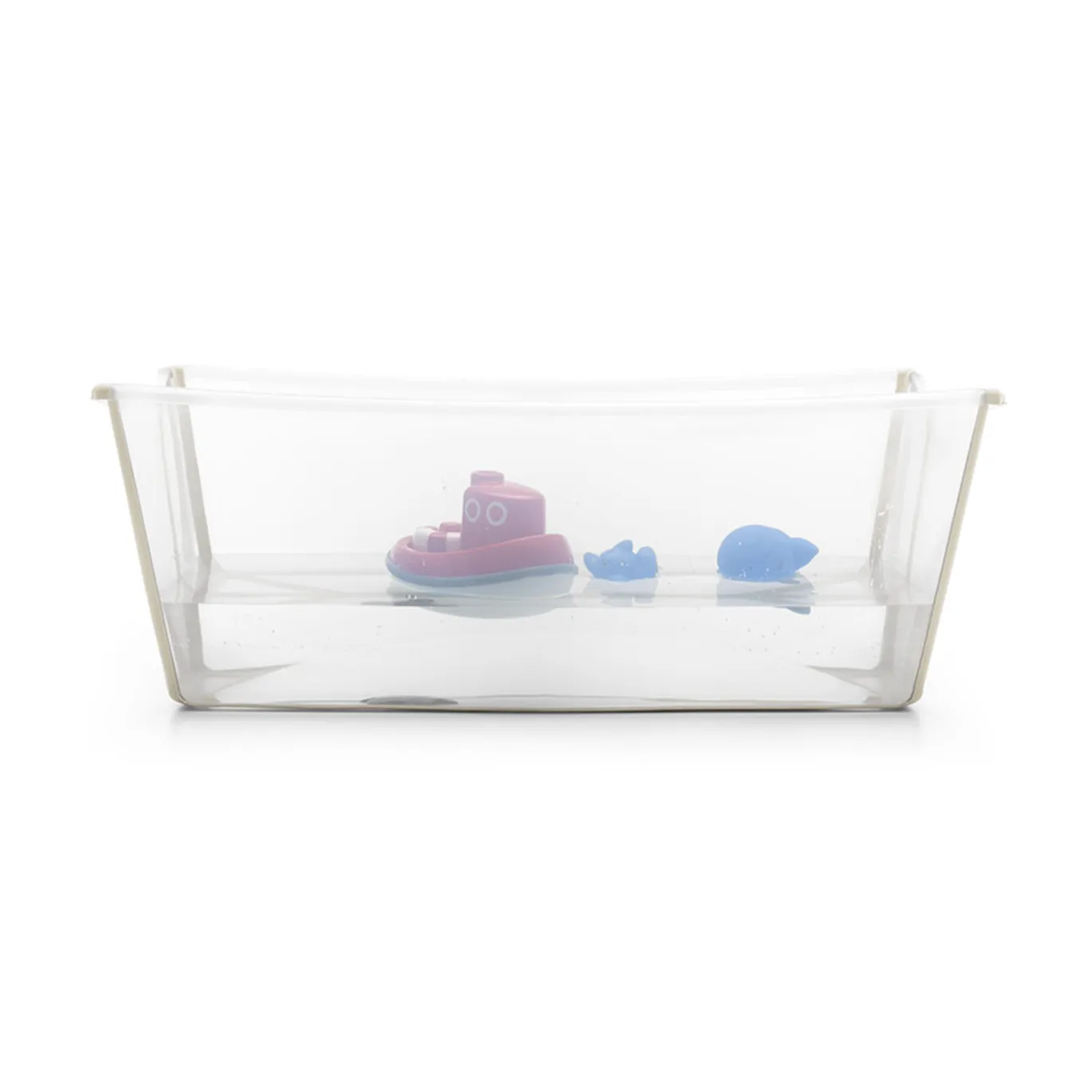 Flexi Bath® XL Transparent Sandy Beige mit hitzeempfindlichem Stöpsel