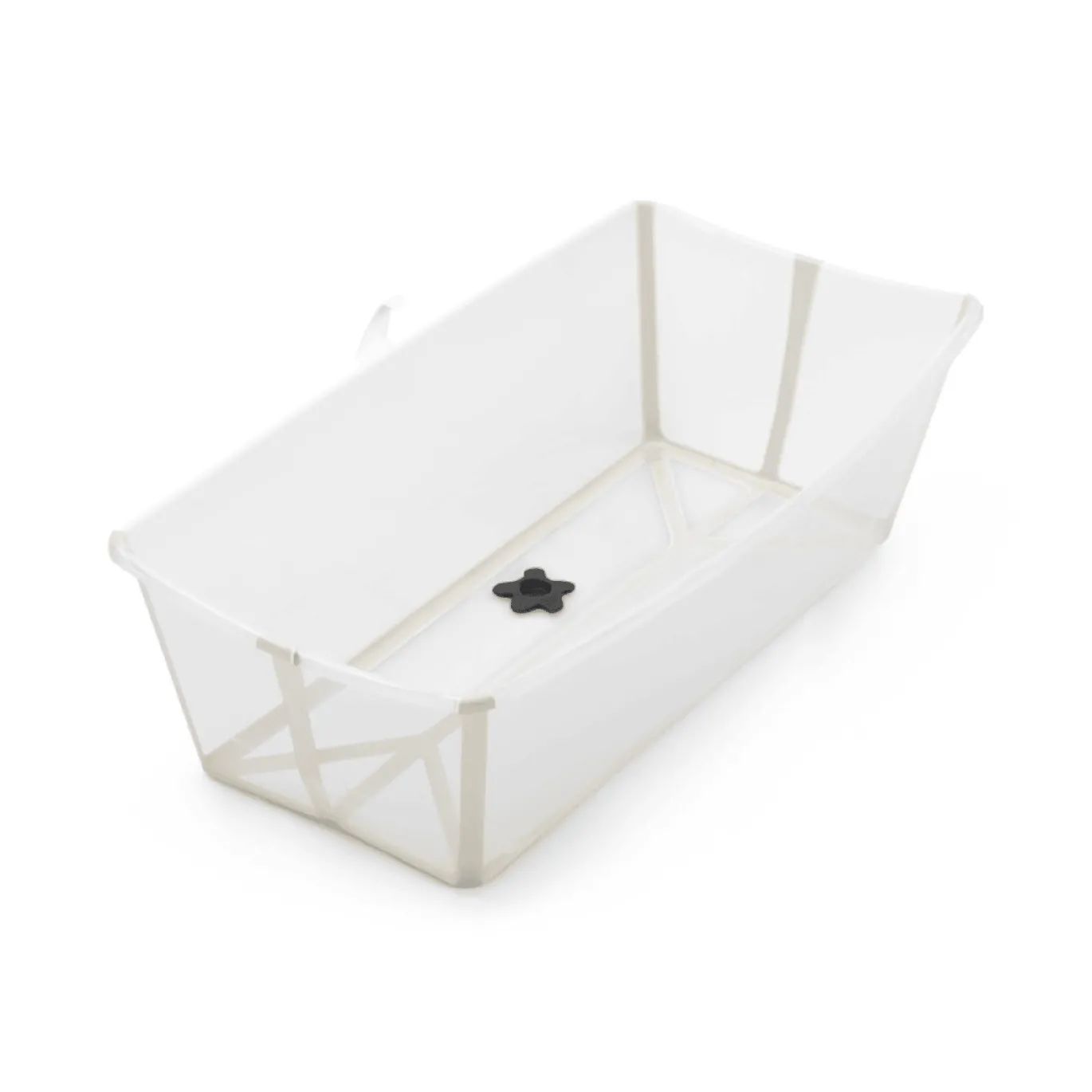 Flexi Bath® XL Transparent Sandy Beige mit hitzeempfindlichem Stöpsel