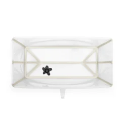 Flexi Bath® XL Transparent Sandy Beige mit hitzeempfindlichem Stöpsel